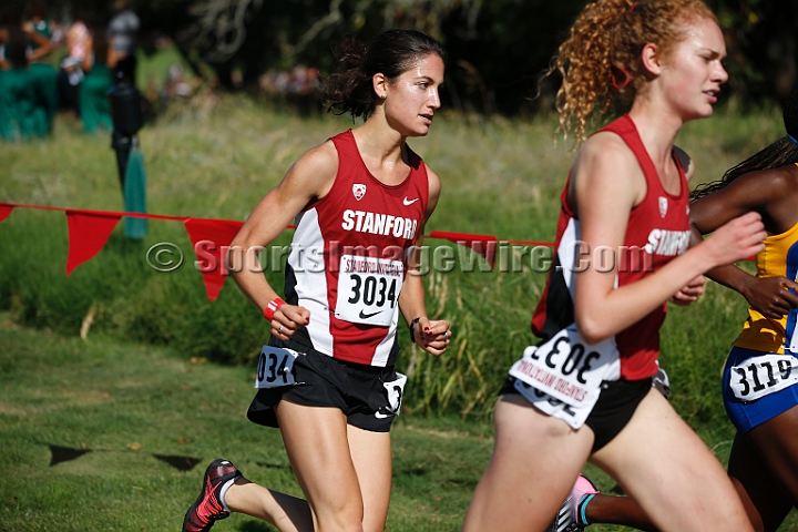 2014StanfordCollWomen-086.JPG - College race at the 2014 Stanford Cross Country Invitational, September 27, Stanford Golf Course, Stanford, California.